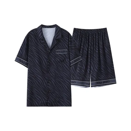 Pretty Lady Пижамный комплект Мужской Черный Серый Полосы