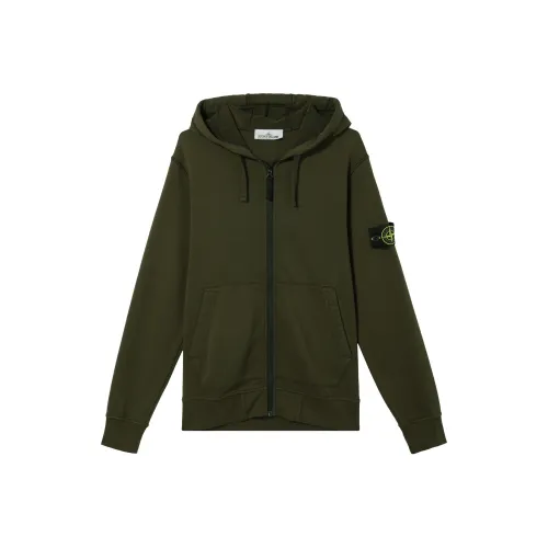 STONE ISLAND FW23 Толстовка Мужская Оливково-зеленая