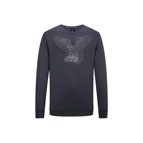 ARMANI EXCHANGE Темно-серый Мужские Свитшоты