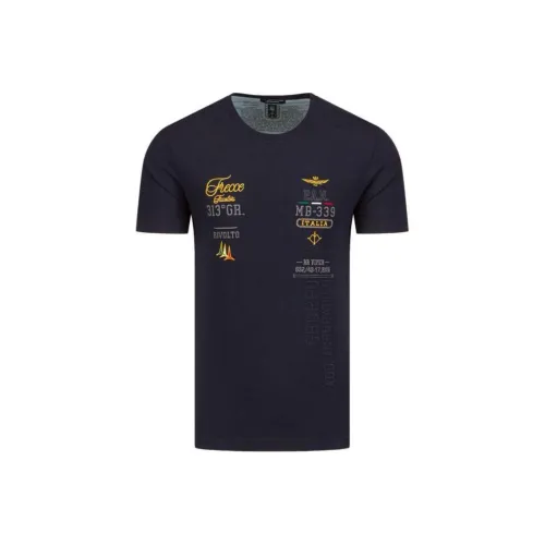 AERONAUTICA MILITARE Морской Синий Мужская T-Рубашка