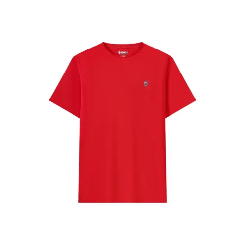 K·SWISS Розовый Красный Мужская T-Рубашка