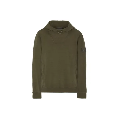 STONE ISLAND STONE ISLAND SS23 GHOST PIECES Collection Толстовка Мужской Армейский зеленый