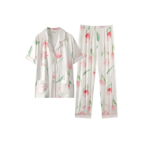 WUSE Пижамный комплект женский абрикосовый