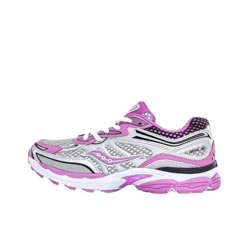 Saucony Omni 9 Slip Resistant Abrasion Resistant Низкий Топ Детские Лайфстайл Обувь Серебристо-фиолетовый Подростки