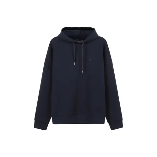 EMPORIO ARMANI Темно-синие мужские свитшоты