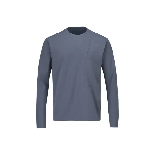 DESCENTE DUALIS Urban Commuting Круглый вырез Длинный рукав Т-рубашка Мужская