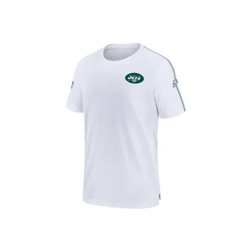 nike NFLDri Форма FW24 New York Jets Sideline COACH T Рубашка Мужской Белый