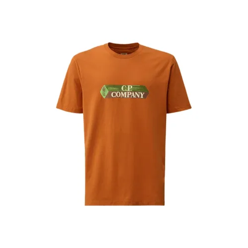 C.P.Company FW24 T-Shirt Мужской Mumbai Коричневый