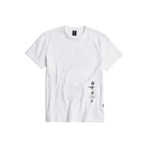 STAR Натуральная Белая Мужская T-Рубашка