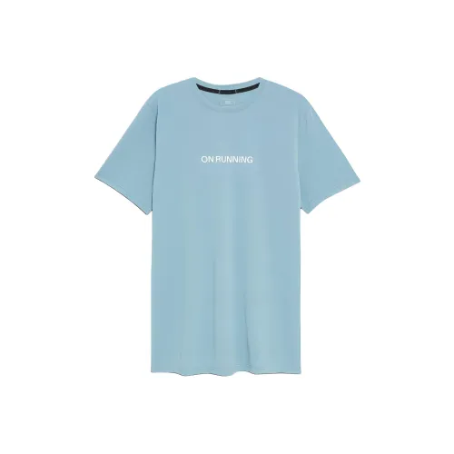 On RUN T Бег T Рубашка Мужская Зеленая Фиолетовая Синяя