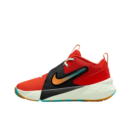 Nike Team Hustle D 12 Детские Баскетбольные Кроссовки Оранжевый Красный