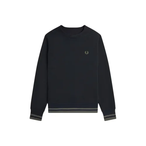 FRED PERRY Rib Detail Толстовка Мужской Черный