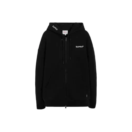 SUPRA Черная Унисекс Толстовка