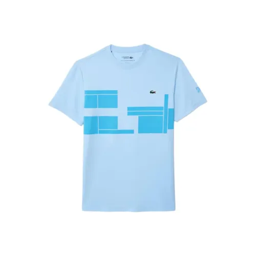 Lacoste x NUOWAKE LIANMINGKUAN Рубашка Мужская Светло-Синяя