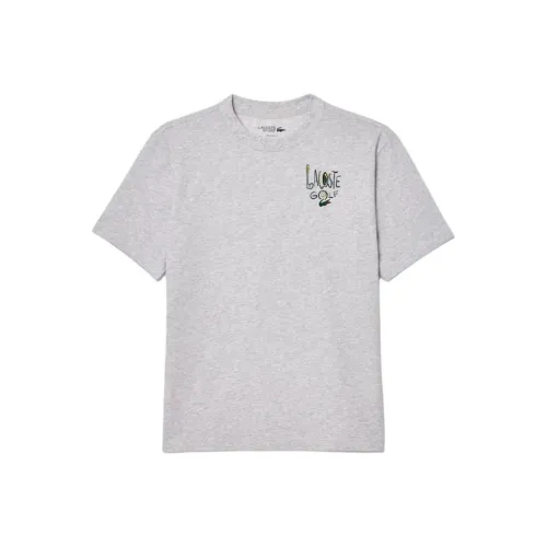 Lacoste T-Shirt Мужская Серый Фиолетовый