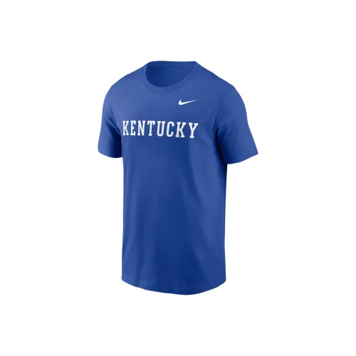 nike CollegeKentucky FW24 Wildcats Primetime Wordmark T Рубашка Мужская Королевский синий