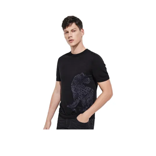 ELEKTA Мужские черные футболки