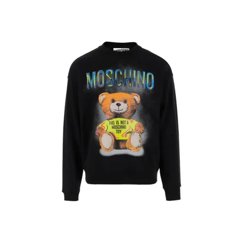 MOSCHINO Мужские черные свитшоты