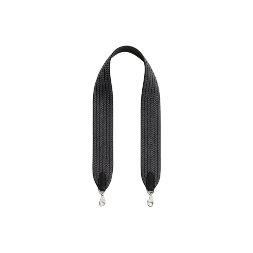 HERMES Cordage Холст Swift Телячья кожа Сумка Ремень Унисекс Черный Пыльно-серый