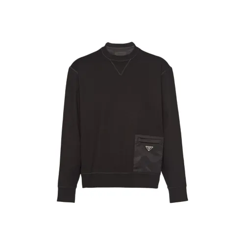 PRADA Мужские черные свитшоты