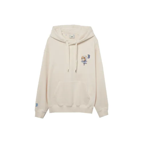 Mlb Base Logo Frown Bear Series Свитшот Унисекс Темный Кремовый