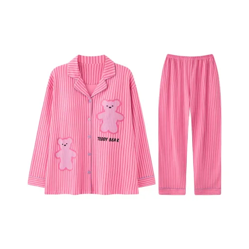 XIANGWEI Пижамный комплект женский цвет на изображении [с подушечками]