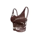 Кофейно-коричневая майка