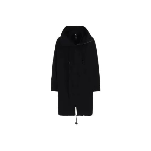 Yohji Yamamoto Ground Y SS25 Пальто Унисекс Черный