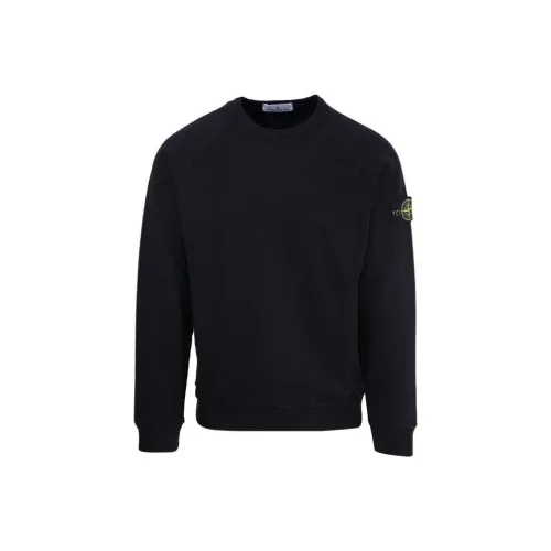 STONE ISLAND Черный Мужские Свитшоты