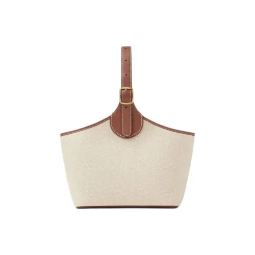 Loro Piana Хлопок Ведрообразная Сумка Женская Естественный Карамельный Солнечный Золотой