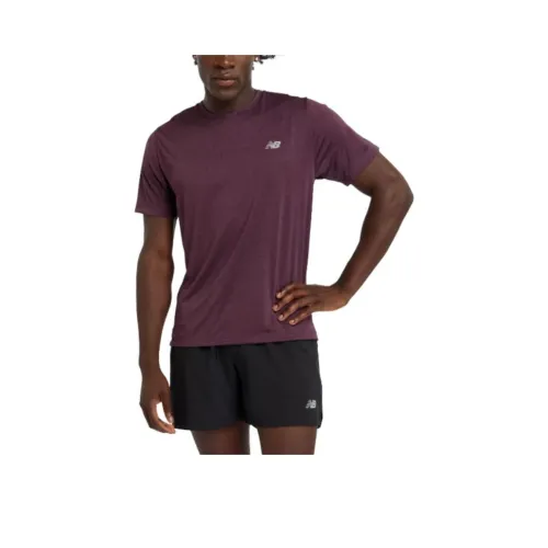 New Balance T-Shirt Мужской Plum Brown