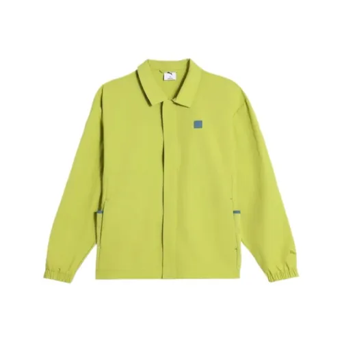PUMA ESS ELEVATED Куртки и Пальто Мужской Желтый Зеленый