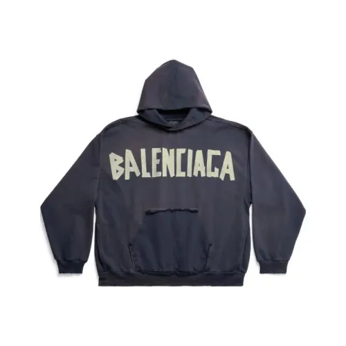 BALENCIAGA Темно-синий Унисекс Свитшоты