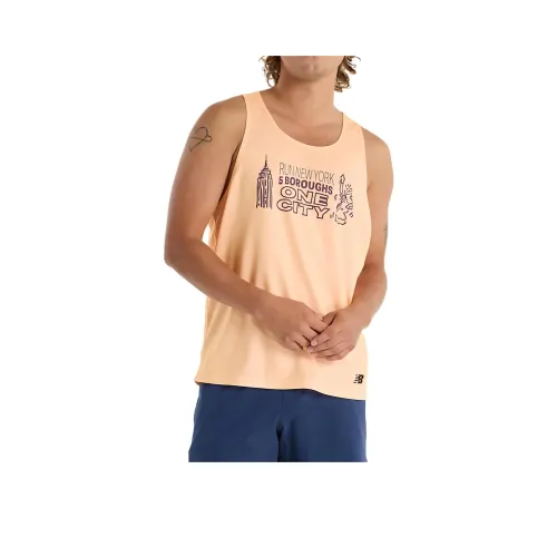 New Balance NYRR Майка Мужская Orange PAE