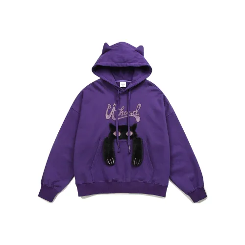 Guuka 23AW Свитшот Унисекс Фиолетовый