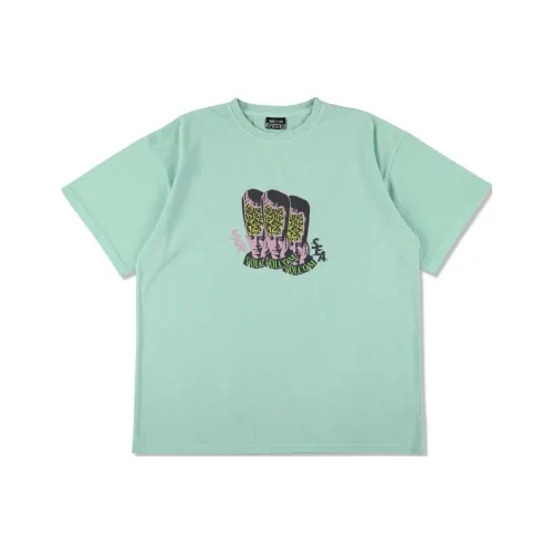 Wind And Sea VOLCOM Collaboration Зеленая Унисекс Футболка