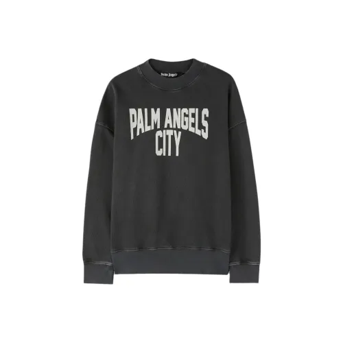 PALM ANGELS Толстовка Мужская Серого цвета