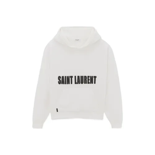 SAINT LAURENT Толстовка Мужской Белый