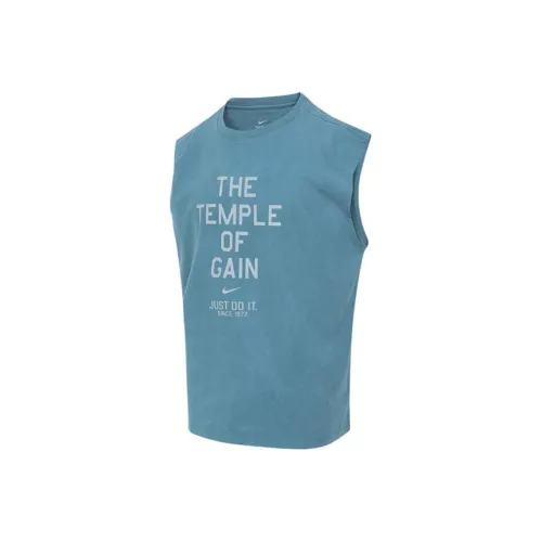 Nike Blue Men's Tank Tops Nike Синий Мужские Майки