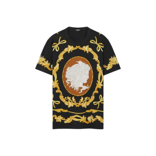 VERSACE SS25 T Рубашка Мужская Черная