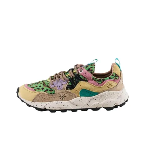 FLOWER MOUNTAIN Yamano 3 Низкий Топ Повседневная Обувь Женская Бежевый Зеленый