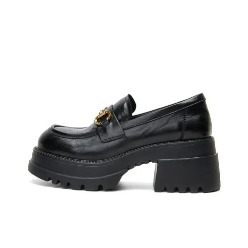 PT'SON Грубый каблук Высокие каблуки 6,5 см Женские Черный