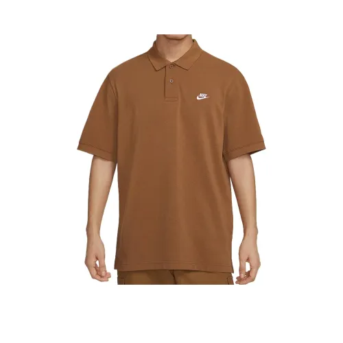 nike Клуб T Рубашка Мужская Светлая Британский Коричневый
