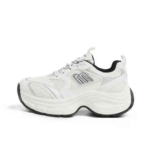 Moon Veil Низкий топ с толстой подошвой Женские Белые