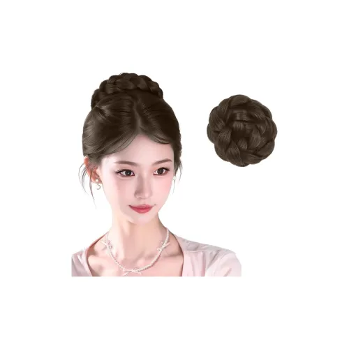 MUYAN Цветочная почка Голова с Hepburn Позиционирование стиля Помпон Волосы Перука Сумка Женская Плетенка