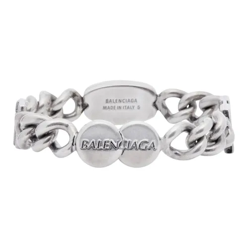 BALENCIAGA Браслеты из бронзы Серебряный Унисекс