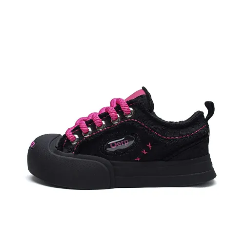 ESTEE GEEA Low-Top Canvas Shoes Black Women's