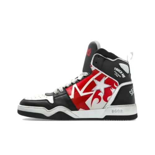 DSQUARED 2 Spiker High Топ Скейтборд Кроссовки Мужские Красные