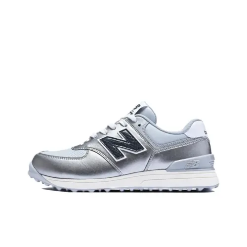 New Balance NB 574 V3 Low Топ Обувь для гольфа Женская Серебряная