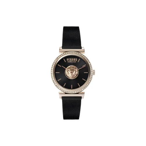 VERSUS Women's Watch Кварцевый механизм ремешок из нержавеющей стали 34 мм черный циферблат